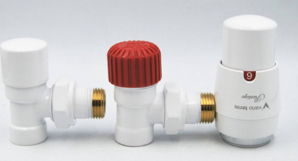 Комплект подкл. радиатора угловой 1/2"х1/2" Vario ROYAL  тёмный графит структурный