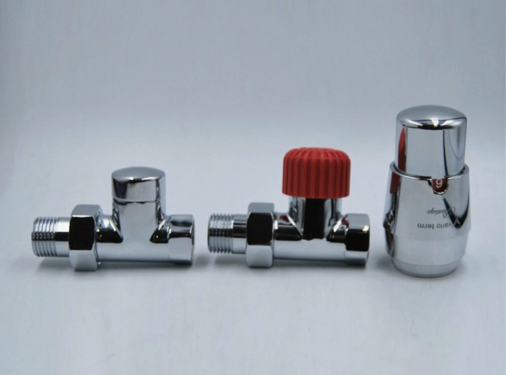 Комплект подкл. радиатора прямой 1/2"х1/2" Vario ROYAL хром 