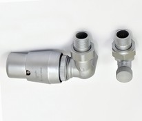 Комплект подкл. радиатора термостатический 1/2"х1/2" MASTER осевой  левый сатин
